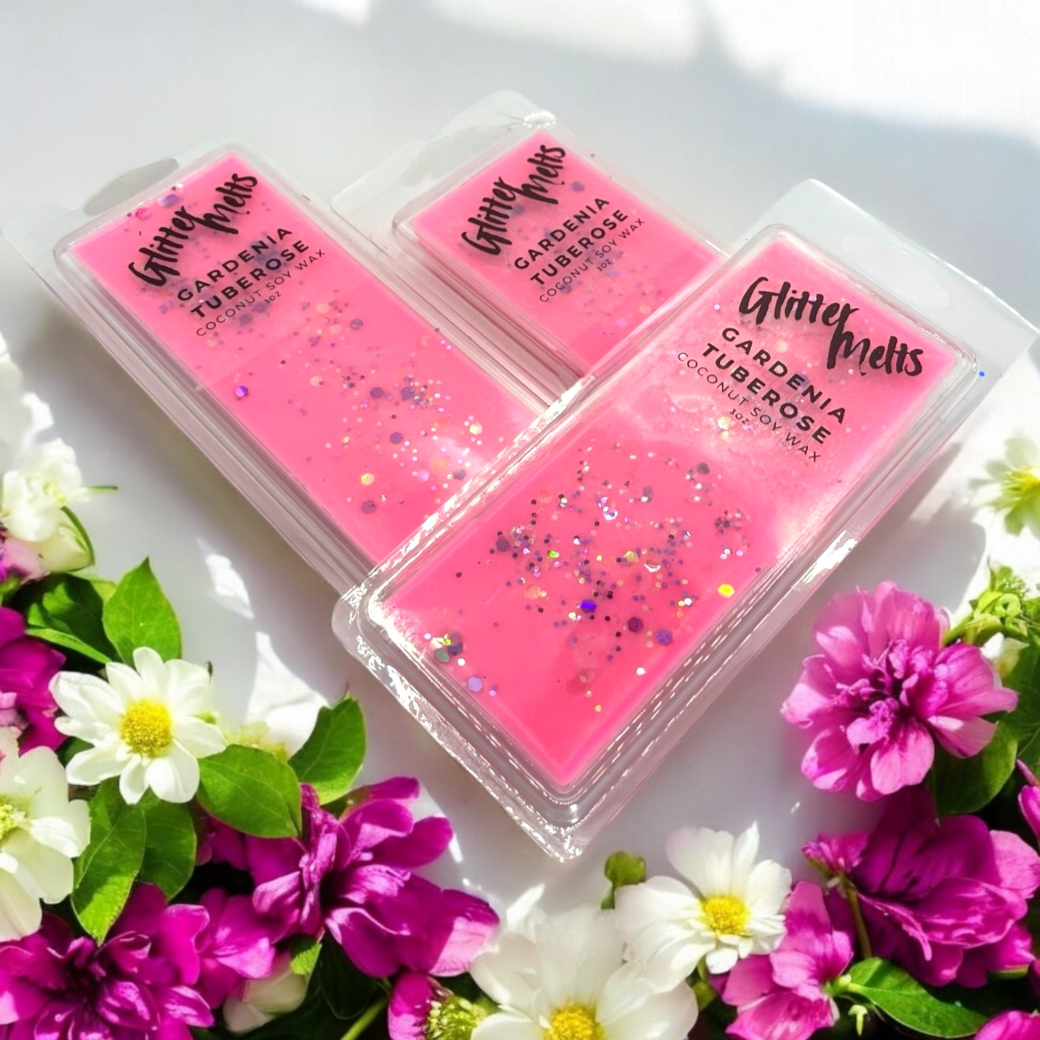 Gardenia Tuberose – Glitter Wax Melt (3 oz)